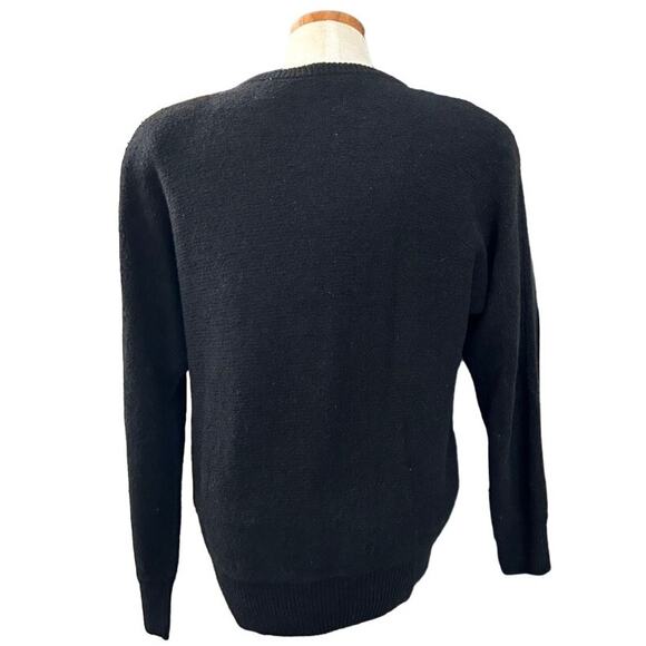 Vintage Silvercord Silk Angora Beaded Sequin Sweater Metallic Sunburst Size M - Picture 11 of 13